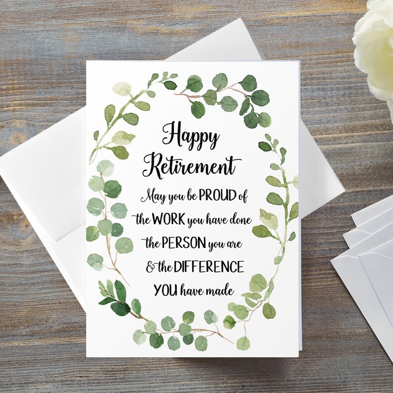 Retirement Cards Leaving Work Card Card for Retiring Etsy