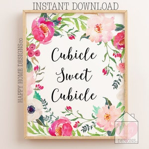 Cubicle Sweet Cubicle Cubical Print Cubicle Decor Cubicle - Etsy