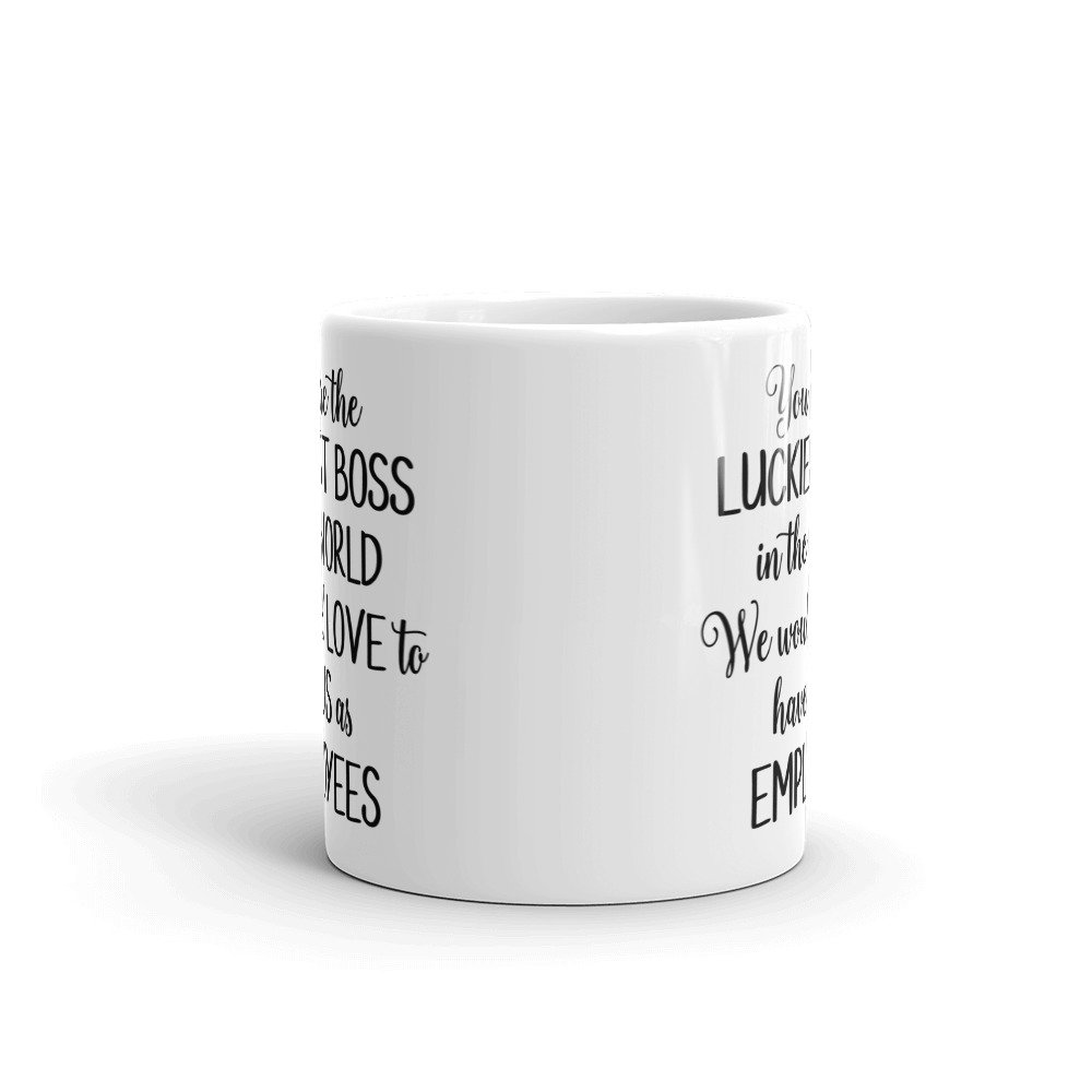 Gift For Boss Mug For Boss Funny Boss Mug Luckiest Boss In Etsy