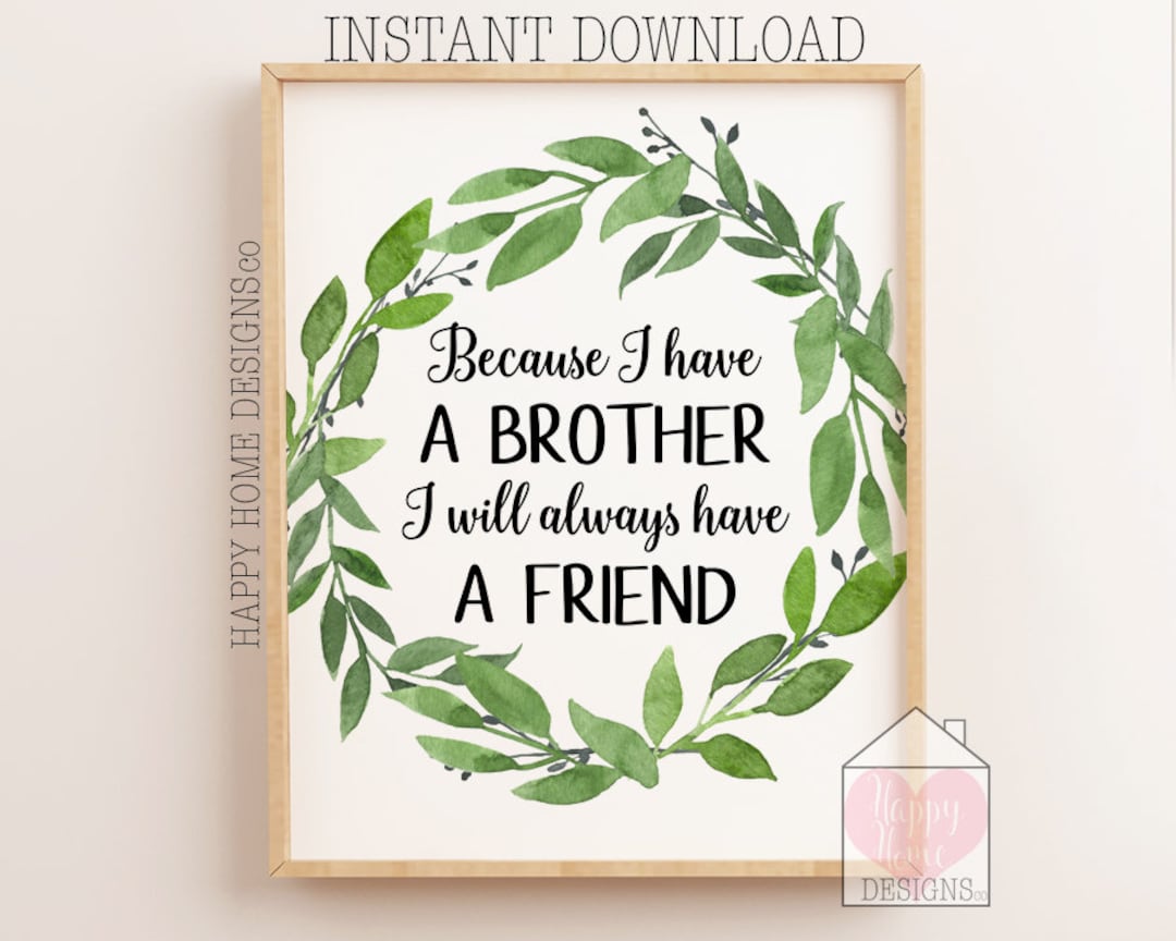 embrace your bond with this exclusive printable brother design