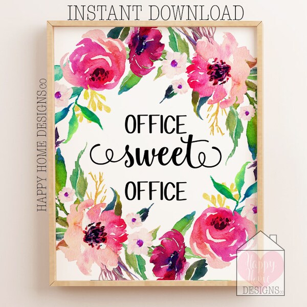 Office Print Etsy