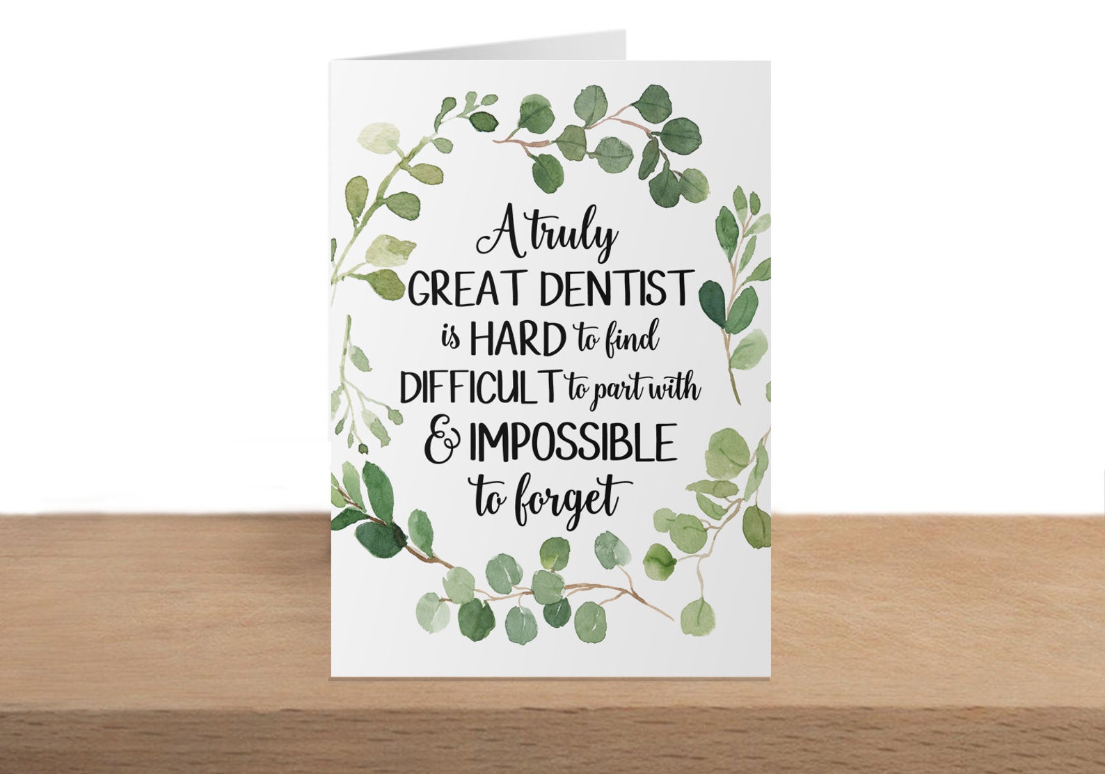 Dentist Retirement Card Leaving Card Appreciation Card A Etsy