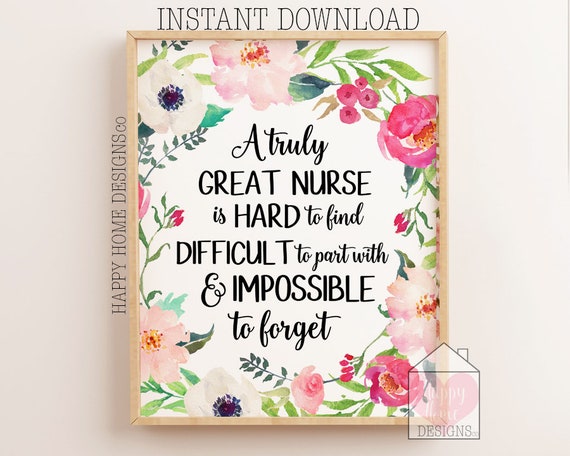 gift for nurse a truly great nurse is hard to find nurse etsy
