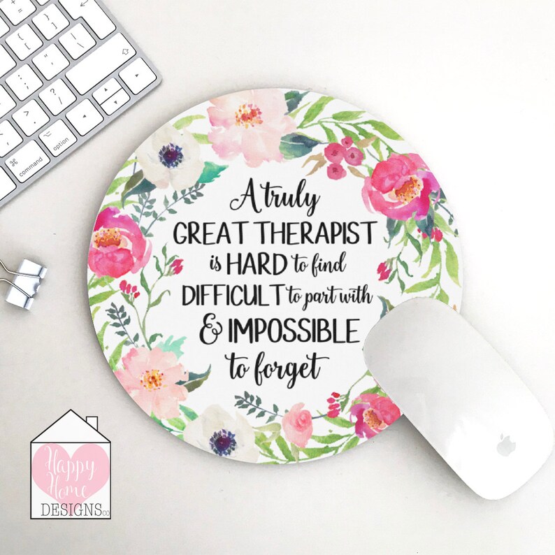 Therapist Gifts Therapist Mouse Pad Gift for Therapist A Etsy UK