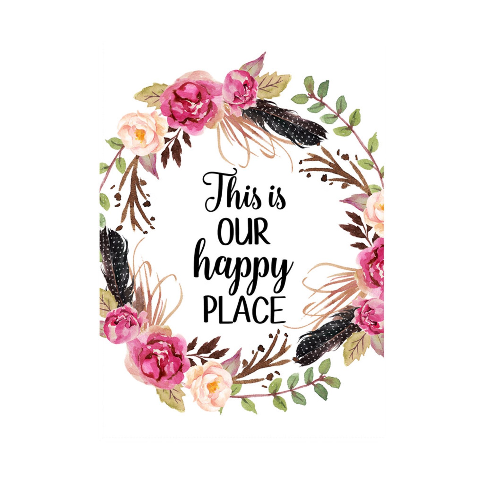 This is Our Happy Place Happy Place Canvas Housewarming Etsy UK