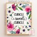 Cubicle Print, Cubicle Sweet Cubicle, Cubicle Decor, Cubicle Sign ...