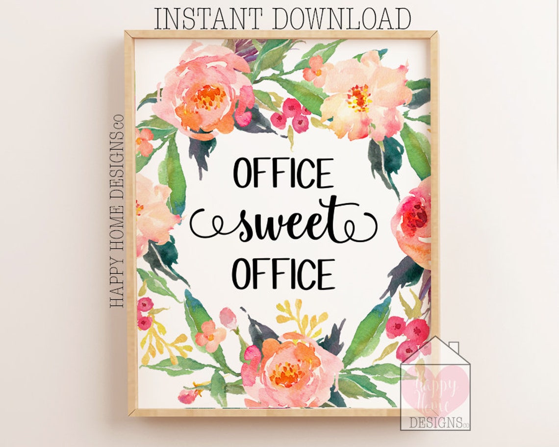 Office Printables Office Wall Art Office Signs Office Etsy