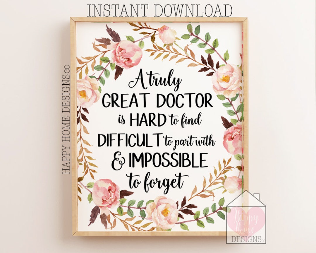 Gift for Doctor A Truly Great Doctor is Hard to Find Doctor - Etsy