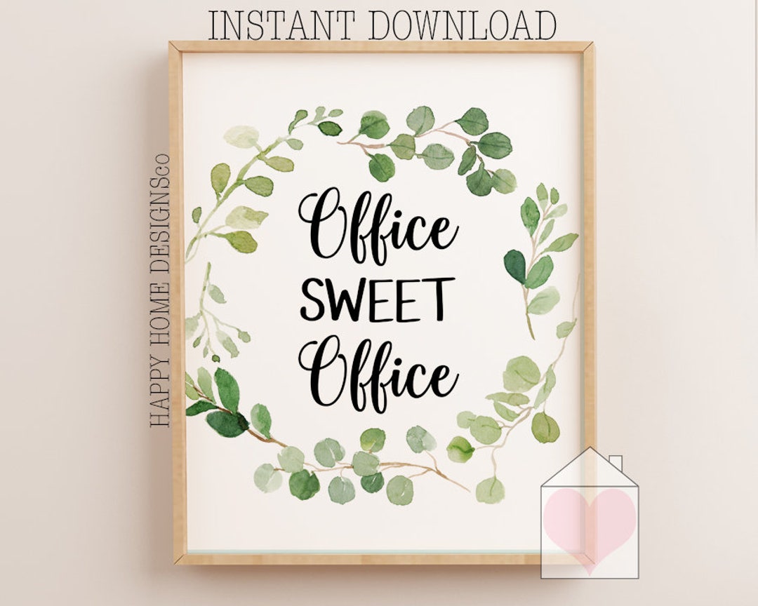 Office Sweet Office Printable, Office Wall Art, Office Signs, Coworker ...