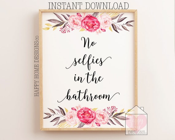 Téléchargement gratuit Images No Selfies In The Bathroom Sign Funny Bathroom Quotes Etsy dernière par