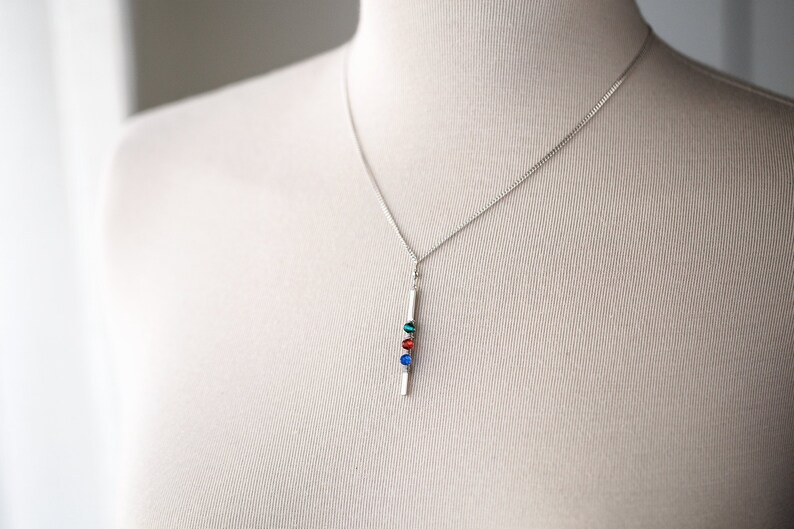 Birthstone Bar necklace personalized Birthstone necklace for mom Silver bar necklace Birthstone jewelry Personalized Gifts for Mom 5014.