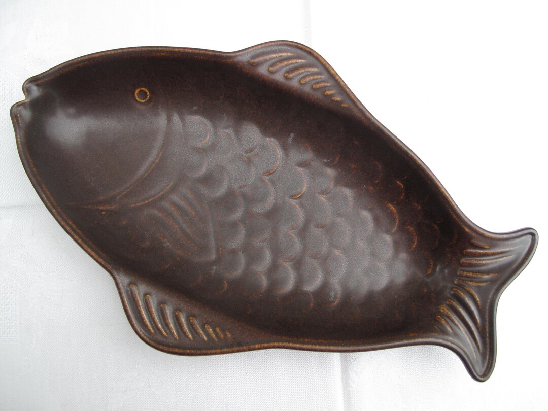 Mid Century Large Fish Plate Bowl Friesland Melitta Germany Katen