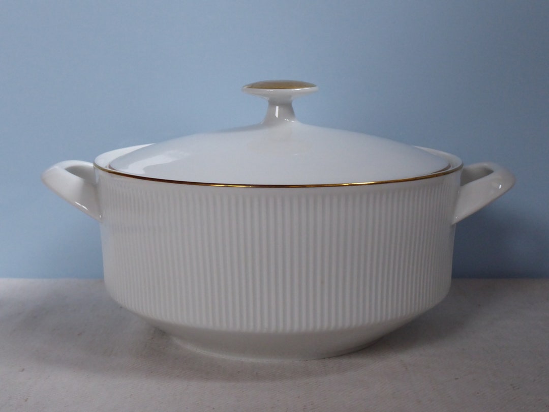 Vintage Arzberg Germany Terrine Serie 2075 Secunda Goldrand Etsy