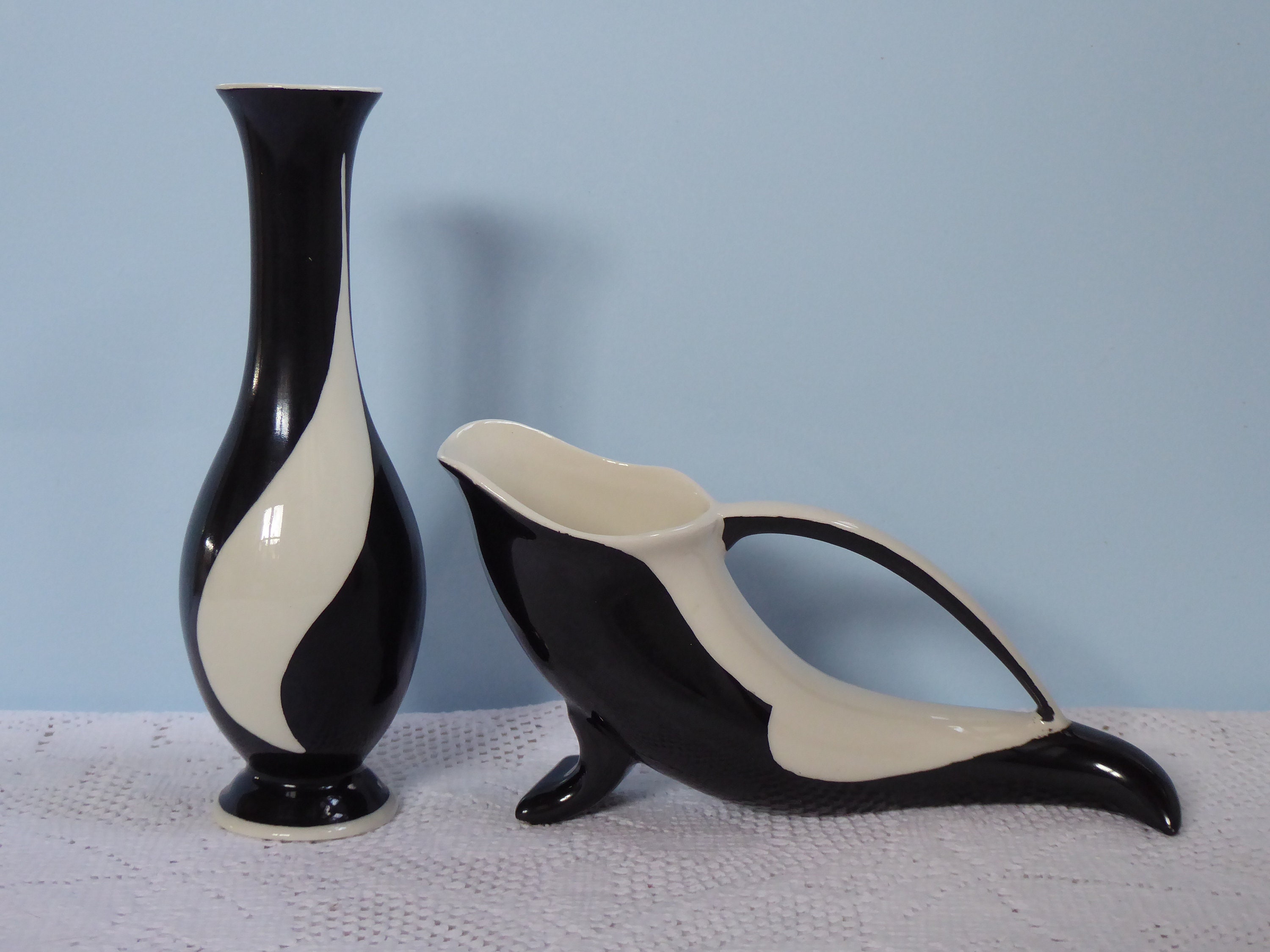 Mid Century Set 3x Vases Vase Eversberg Swallow Flight Etsy