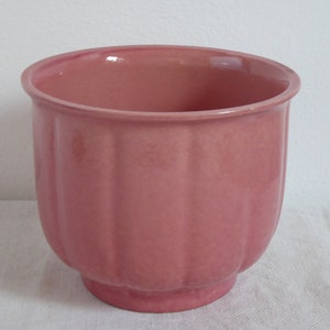 Mid Century Plantpot Flowerpot Söndgen Ceramic West Germany Waves Color Pink Design Relief Boho 60s 70s Vintage Soendgen