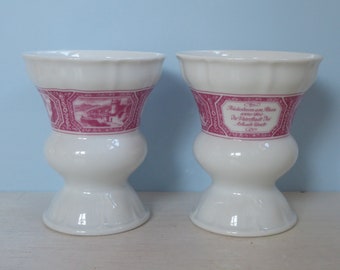 Vintage Large! Rüdesheimer set two 2x cup / mug Heinrich Villeroy and Boch porcelain coffee mug Asbach Uralt Rüdesheim
