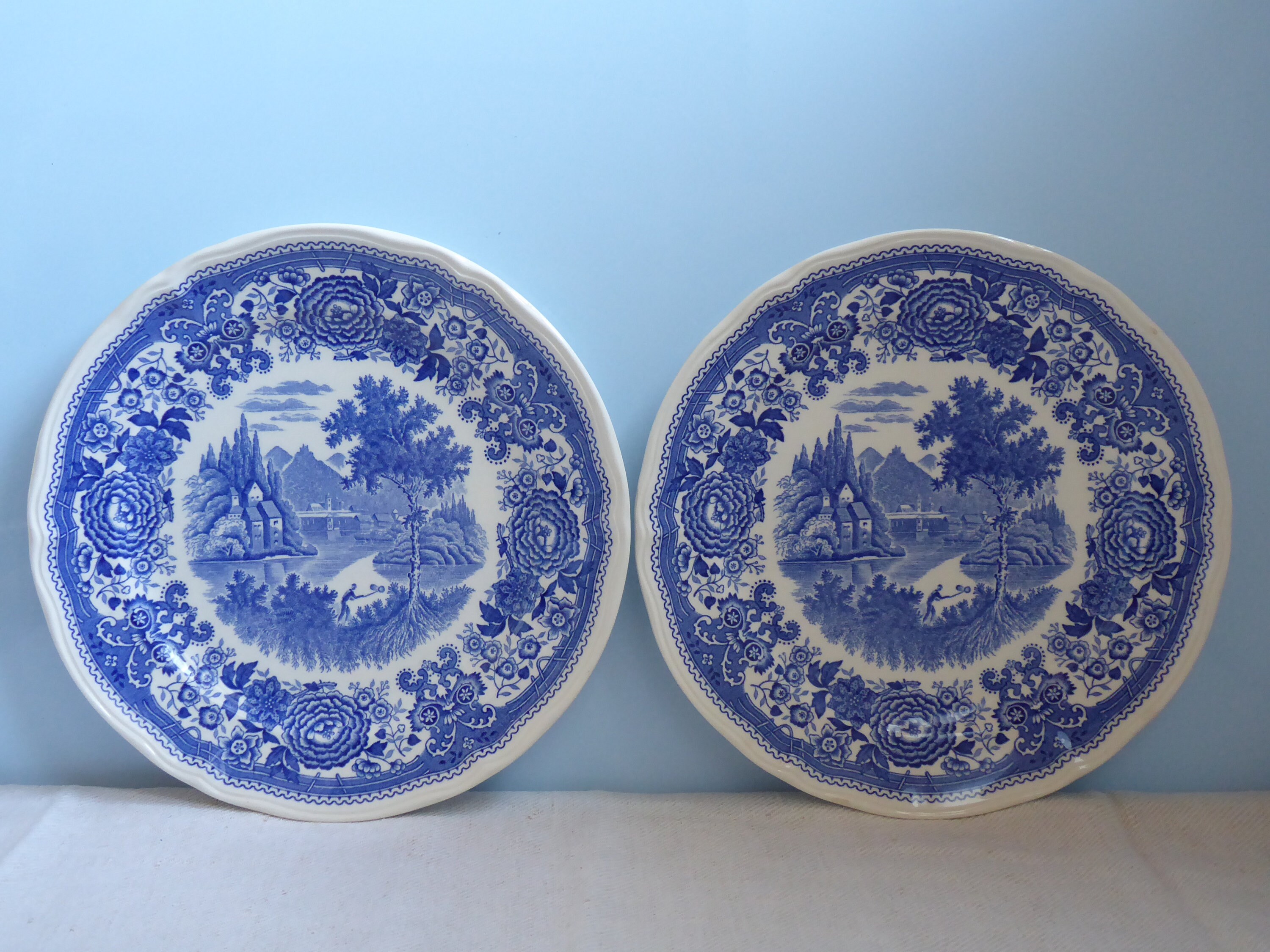 Vintage Set Vier alte schöne Kuchenteller Frühstücksteller | Etsy