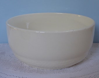 Vintage Bowl Large White Ceramic Shabby Chic Vintage pour salade, fruits ou bedside Dish Bowl