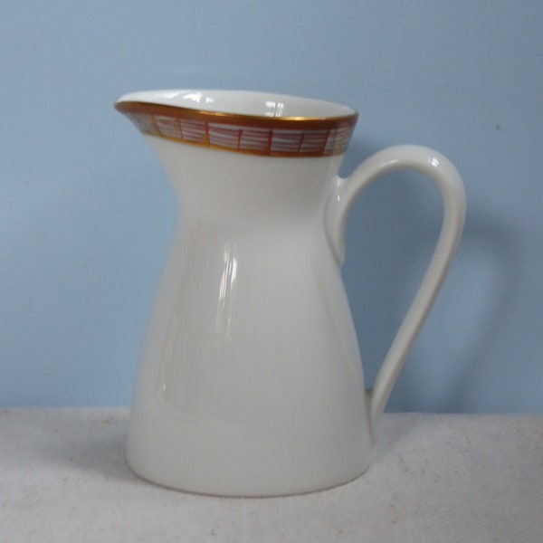 RAR Vintage Milk jug 50 /60s Rosenthal FORM 2000 Gold border Loewy Porcelain Mid Century Foundry Goldrand Lattice Pot