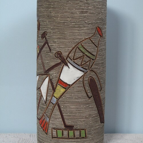 Mid shops Century Vase Design Fratelli Fanciullacci Made in Italy Ceramic Vase Colorful Enamelled Ceramic, Antique Egypt