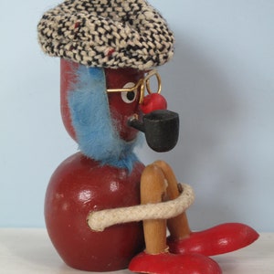 Estilo Kaj Bojesen Hans Bolling Vintage madera figura azul | Etsy