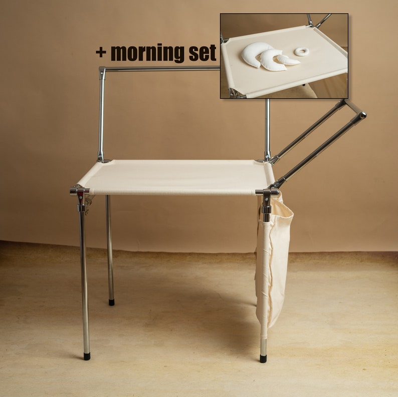 Newborn Posing Station MAX mesa para fotografía de recién nacidos brazo adicional Morning Set