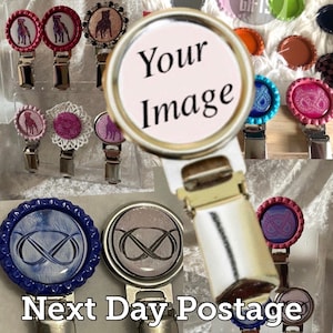 Next Day Postage Dog/Horse Show exhibitor ring clip, ring number holder, any photo you would like