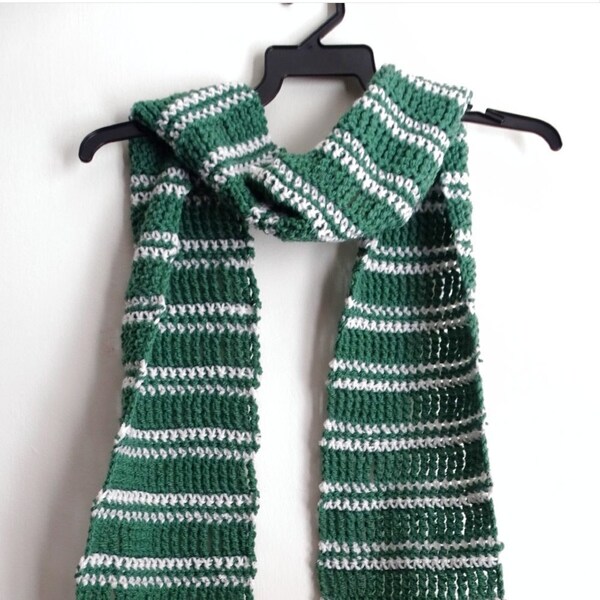 Striped Crochet Scarf (Unisex) - PDF Crochet Pattern