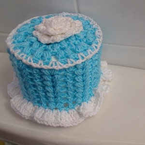 Toilet Paper Roll Cover and Rose Pattern PDF Crochet pattern image 6