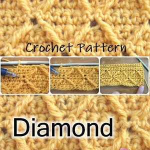 Diamond Stitch Crochet Pattern PDF image 4