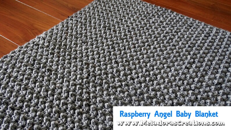 Raspberry Angel Baby Crochet Afghan PDF Pattern image 5