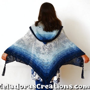 Butterfly Net Shawl PDF Crochet Shawl Pattern image 1