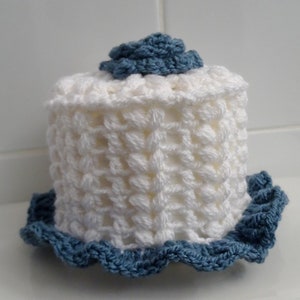 Toilet Paper Roll Cover and Rose Pattern PDF Crochet pattern image 9
