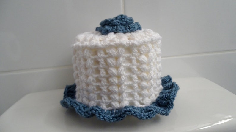 Toilet Paper Roll Cover and Rose Pattern PDF Crochet pattern image 9