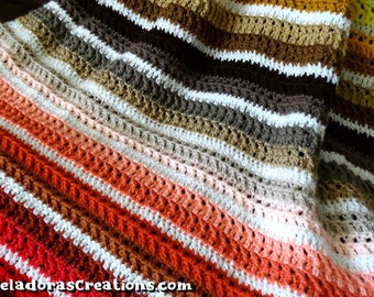 Jagged Scrap Yarn Afghan