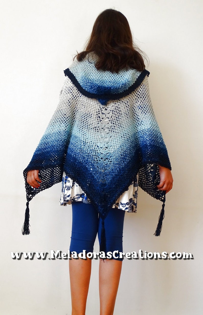 Butterfly Net Shawl PDF Crochet Shawl Pattern image 5