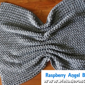 Raspberry Angel Baby Crochet Afghan PDF Pattern image 7