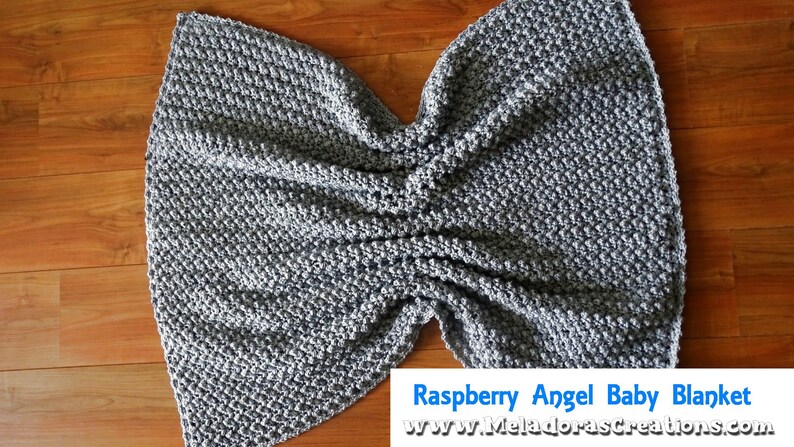 Raspberry Angel Baby Crochet Afghan PDF Pattern image 7