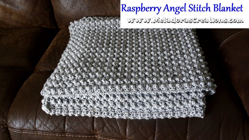 Raspberry Angel Baby Crochet Afghan PDF Pattern image 8