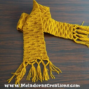 Wave Stitch Crochet Scarf Pattern PDF image 2