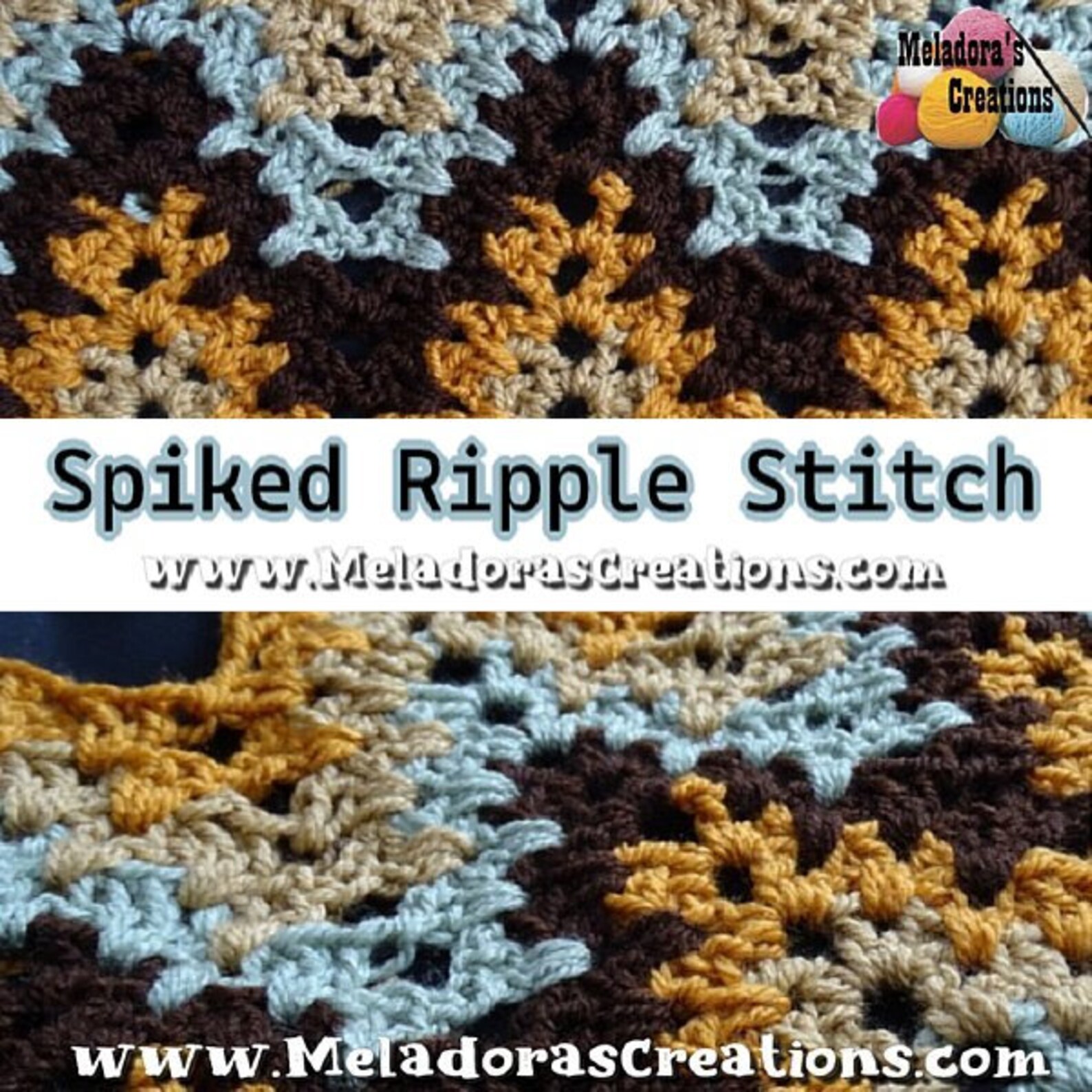 Spiked Crochet Stitch Pattern: Lacy Ripple Design (PDF Pattern) - Etsy