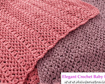 Elegant Crochet Baby Blanket PDF - Video Tutorial