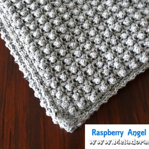 Raspberry Angel Baby Crochet Afghan PDF Pattern image 3