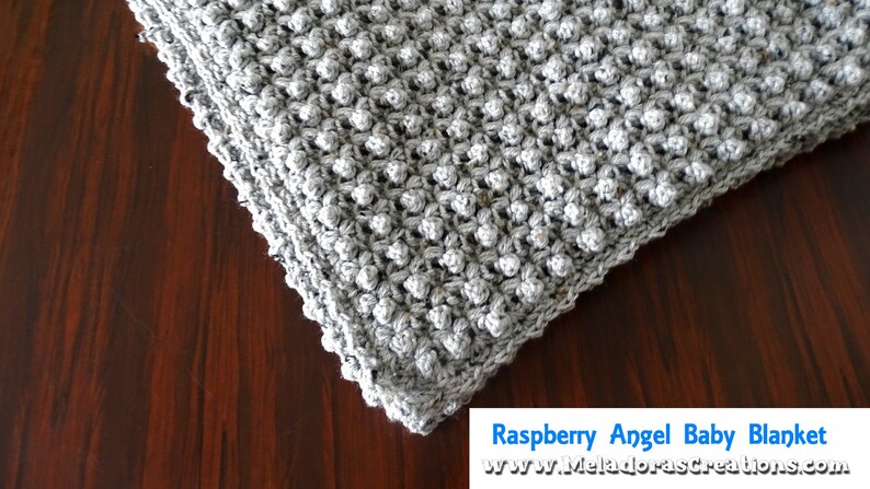 Raspberry Angel Baby Crochet Afghan PDF Pattern image 3