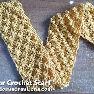 Shining Star Crochet Scarf PDF Pattern