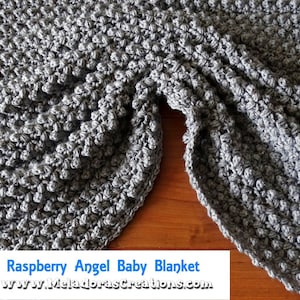 Raspberry Angel Baby Crochet Afghan PDF Pattern image 6