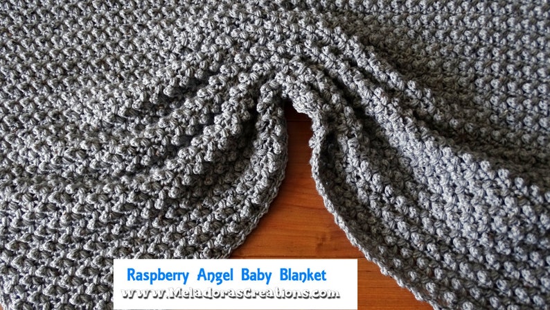 Raspberry Angel Baby Crochet Afghan PDF Pattern image 6