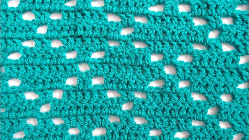 Diamond Lace Crochet Stitch 2 – Crochet Pattern PDF - Etsy