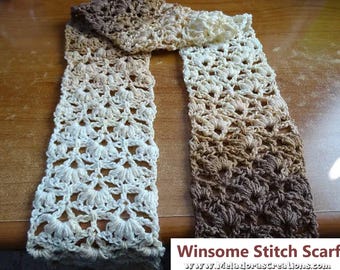 Winsome Stitch Schal Häkelanleitung PDF