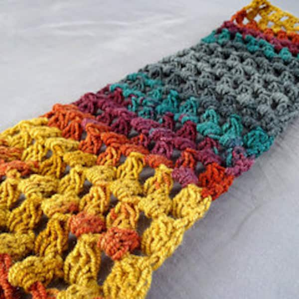 Granny Tears Scarf Crochet Pattern